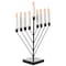 Vintiquewise Nine Branch Electric Chabad Judaica Chanukah Menorah with LED Candle Design Candlestick, Black QI004204.BK - alternate 1